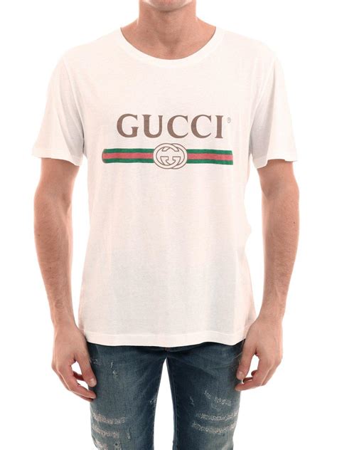 men white gucci shirt|authentic Gucci t shirt men.